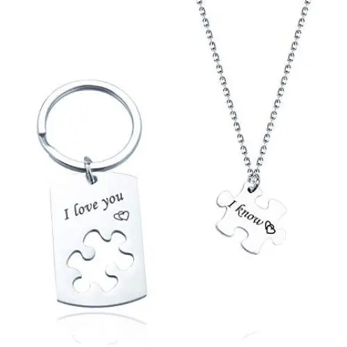 Couple Gifts for Him and Her Wedding Gifts Star Wars Jewelry I Love You I Know Necklace Girlfriend Boyfriend Husband Wife (Love You KR&NL) Couple Gifts for Him and Her Wedding Gifts Star Wars Jewelry I Love You I Know Necklace Girlfriend Boyfriend Husband Wife (Love You KR&NL)