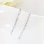 SELOVO Statement Dangle Chain Line Earrings Clear Cubic Zirconia Bridal Jewelry SELOVO Statement Dangle Chain Line Earrings Clear Cubic Zirconia Bridal Jewelry
