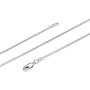 FUNRUN JEWELRY 925 Sterling Silver 1mm Round Snake Chain Necklace for Women Men 16''-30''
