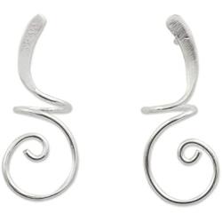 NOVICA .925 Sterling Silver Drop Earrings Lovely Spiral