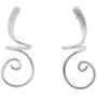 NOVICA .925 Sterling Silver Drop Earrings Lovely Spiral