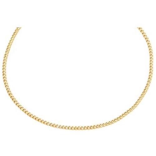 14K Gold 2.0mm Cuban/Curb Link Chain Necklace- 16-30- Yellow, White, Two Tone Or Rose Gold