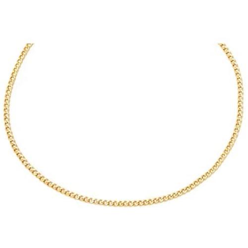 14K Gold 2.0mm Cuban/Curb Link Chain Necklace- 16-30- Yellow, White, Two Tone Or Rose Gold