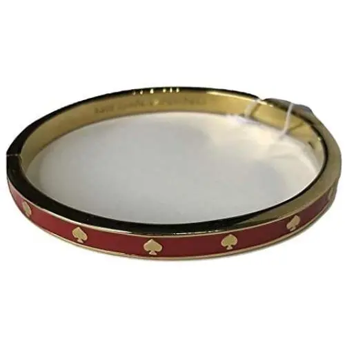 Kate Spade New York Bangle Bracelet (Spot The Spade Red O0RU2565) Kate Spade New York Bangle Bracelet (Spot The Spade Red O0RU2565)