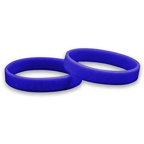 Fundraising For A Cause | Periwinkle Stomach Cancer Awareness Bracelets – Periwinkle Ribbon Cancer Awareness Silicone Bracelets for Adults