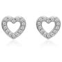 River Island Sterling Silver Cubic Zirconia Stud Earrings, Available in Sterling silver, Rose and Yellow Gold | Variety of Shapes