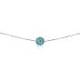 GemStar USA Sterling Silver 8mm Crystal Ball Choker Necklace, Color Options