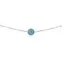 GemStar USA Sterling Silver 8mm Crystal Ball Choker Necklace, Color Options