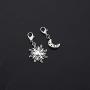 CENWA Sun and Moon Zipper Pull Purse Charm Sun and Moon Clip On Charms Zipper Pull Couples Jewelry Gift for Boyfriend Girlfriend