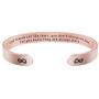 Joycuff Rose Gold Inspirational Cuff Bracelets for Women Motivational Encouragement Birthday Gifts for Mantra Jewelry Funny Stainless Steel Bangle for Her