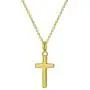 925 Sterling Silver High Polish Plain Cross Pendant Necklace Unisex Children 17'' 925 Sterling Silver High Polish Plain Cross Pendant Necklace Unisex Children 17''