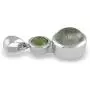 Starborn Sterling Silver Moldavite Muonionalusta Meteorite Prism Pendant Starborn Sterling Silver Moldavite Muonionalusta Meteorite Prism Pendant