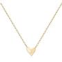 MONOOC Gold Initial Heart Necklace, 14K Gold Plated Dainty Tiny Kids Jewelry for Girls Small Letter Heart Toddler Necklace Baby Initial Jewelry for Little Girls Children