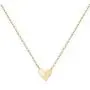 MONOOC Gold Initial Heart Necklace, 14K Gold Plated Dainty Tiny Kids Jewelry for Girls Small Letter Heart Toddler Necklace Baby Initial Jewelry for Little Girls Children