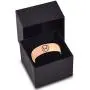 Horoscope Zodiac Astrology Cute Pisces Ring - Tungsten Band 8mm - Men - Women - 18k Rose Gold Step Bevel Edge - Yellow - Grey - Blue - Black - Brushed - Polished - Wedding - Gift Dome Flat Cut