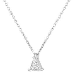 PAVOI 14K Gold Plated 925 Sterling Silver CZ Diamond Pendant Necklace for Women | Adjustable Slider