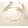 Carleen Solid Real 14K Yellow Gold Heart Love Delicate Simple Thin Bracelet Dainty Everyday Fine Jewelry Bracelets for Women Girls Teens Adjustable