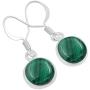 Natural Moonstone Carnelian Labradorite Lapis Dangle Earrings 12x12mm Round Shape Gemstones 925 Silver Overlay handmade Dangle Earrings