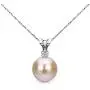 Pink Cultured Freshwater Pearl Diamond Pendant Diamond Necklace 14K Gold 7-7.5mm (G-H, SI1-SI2) - Choice of Gold Color Pink Cultured Freshwater Pearl Diamond Pendant Diamond Necklace 14K Gold 7-7.5mm (G-H, SI1-SI2) - Choice of Gold Color