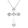 1/4 Carat Diamond Cross Pendant Necklace for Women in 14k White or Yellow Gold (H-I, SI2-I1, cttw) with 18 Inch Silver Chain and Lobster Claw by Privosa Fine Jewelry 1/4 Carat Diamond Cross Pendant Necklace for Women in 14k White or Yellow Gold (H-I, SI2-I1, cttw) with 18 Inch Silver Chain and Lobster Claw by Privosa Fine Jewelry