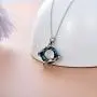 Snake Necklace Sterling Silver Animal Pendant with Color Change Circle Crystal, Jewelry Collection for Women Girls Snake Necklace Sterling Silver Animal Pendant with Color Change Circle Crystal, Jewelry Collection for Women Girls