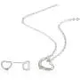 RAYMONDS BOUTIQUE 14K Rose Gold Silver Plated Open Heart Shape Floating Love Pendant Necklace and Earrings Jewelry Set for Women, Girls, Teens, Kids with Adjustable Chain RAYMONDS BOUTIQUE 14K Rose Gold Silver Plated Open Heart Shape Floating Love Pendant Necklace and Earrings Jewelry Set for Women, Girls, Teens, Kids with Adjustable Chain