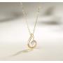 Agvana 18K Solid Gold Diamond Teardrop Dainty Pendant Necklace Fine Jewelry Anniversary Birthday Valentines Day Gifts for Women Teen Girls Sister Lover Wife, 16+2 Inch Extender