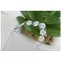 Crystalline Azuria Wedding Set White Zirconia Crystals Strand Necklace Dangle Earrings Bracelet 18 ct White Gold Plated