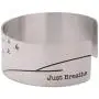 Vera Viva Just Breathe Hidden Inspirational Mindful Cuff Bracelet in Stainless Steel, Adjustable Fit Vera Viva Just Breathe Hidden Inspirational Mindful Cuff Bracelet in Stainless Steel, Adjustable Fit