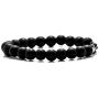 Xusamss Fashion 8MM Natural Stone Matte Agate Turquoise Elastic Bracelet DAD Bead Bracelet