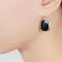 Sterling Silver Black Onyx Square Cushion 16.7x13.3 mm Earrings Art Deco Statement for Women