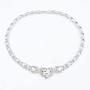 Giffor 002 Bracelets for Women Silver Plated Jewelry Sets Necklaces Stud Earrings Birthday Gifts Braclets