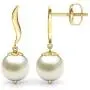 CaratLane Snow Drop Pearl Earrings for Women in 18 K Yellow Gold with Jewelry Gift Box CaratLane Snow Drop Pearl Earrings for Women in 18 K Yellow Gold with Jewelry Gift Box