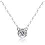 AINUOSHI 1 Carat Moissanite Pendant Necklace, Gold Plated Sterling Silver 18'' Chain Necklace, Ideal Gift for Thanksgiving, Mothers Day, Anniversary and Birthday
