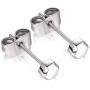 Titanium Earrings, TGNEL Titanium Stud Earrings, Tiny Hexagon Hypoallergenic Earrings for Sensitive Ears Women Girls Men, Premium High Polished