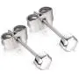 Titanium Earrings, TGNEL Titanium Stud Earrings, Tiny Hexagon Hypoallergenic Earrings for Sensitive Ears Women Girls Men, Premium High Polished