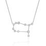 Sterling Silver Zodiac Necklace Constellation Jewelry Birthday Gift Sorority Sister Gift