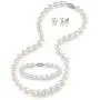 7-8mm Freshwater Cultured Pearl Set for Women Includes Necklace, Bracelet, and Earrings with 14K Gold - THE PEARL SOURCE 7-8mm Freshwater Cultured Pearl Set for Women Includes Necklace, Bracelet, and Earrings with 14K Gold - THE PEARL SOURCE