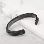 Room101 Stainless Steel with Black PVD Cuff Bangle Bracelet, 8'' - Choise of Style Room101 Stainless Steel with Black PVD Cuff Bangle Bracelet, 8'' - Choise of Style