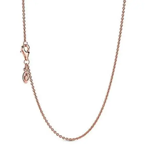 Pandora Jewelry Classic Cable Chain Pandora Rose with Sterling Silver Necklace Pandora Jewelry Classic Cable Chain Pandora Rose with Sterling Silver Necklace