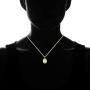 Barzel Baby Jesus Necklace for Women, Men, Boys, and Girls 18K Gold Plated Flat Mariner/Marina 060 3MM Chain Necklace with Baby Jesus/Divinio Nino Pendant