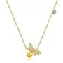 AILUOR Tiny Cute Gold Bee Necklace, Fashion Charm Topaz Crystal Rhinestone Honeybee Bumble Bee Pendant Jewelry Women Girl Gifts AILUOR Tiny Cute Gold Bee Necklace, Fashion Charm Topaz Crystal Rhinestone Honeybee Bumble Bee Pendant Jewelry Women Girl Gifts