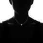 Ice Gems Sterling Silver Small Dainty Round Genuine, Simulated Gemstone or Cubic Zirconia Choker Necklace