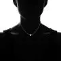 Ice Gems Sterling Silver Small Dainty Round Genuine, Simulated Gemstone or Cubic Zirconia Choker Necklace Ice Gems Sterling Silver Small Dainty Round Genuine, Simulated Gemstone or Cubic Zirconia Choker Necklace