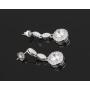 Crystalline Azuria Jewelry Sets for Women - Premium Wedding Jewelry Sets - Bridal Jewelry Set with Necklace and Earring for Bride - Cubic Zirconia Bridesmaid Jewelry - Fashion Prom Costume Jewelry