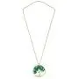 AeraVida Green Quartz Stone Eternal Tree of Life Brass Beads Long Necklace AeraVida Green Quartz Stone Eternal Tree of Life Brass Beads Long Necklace