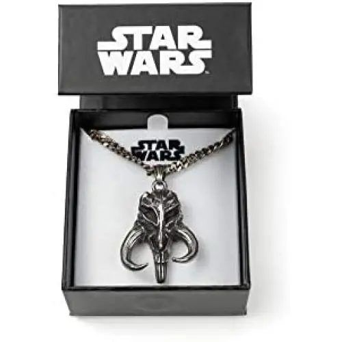 SalesOne International, LLC Star Wars Mandalorian Mythosaur Skull Pendant Necklace SalesOne International, LLC Star Wars Mandalorian Mythosaur Skull Pendant Necklace