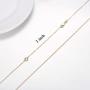 14K Yellow Gold 2'' 3'' 4'' Necklace Chain Extender, Dainty Durable Strong Removable Chain Extender for Gold Necklace Bracelet Jewelry
