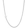 Nuragold 10k White Gold 1.8mm Rope Chain Diamond Cut Pendant Necklace, Womens Mens Jewelry 14'' 16'' 18'' 20'' 22'' 24'' 26'' 28'' 30''
