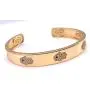 LESLIE BOULES 18K Gold Plated Hamsa Hand Cuff Bracelet for Women Lucky & Protection Jewelry for Her